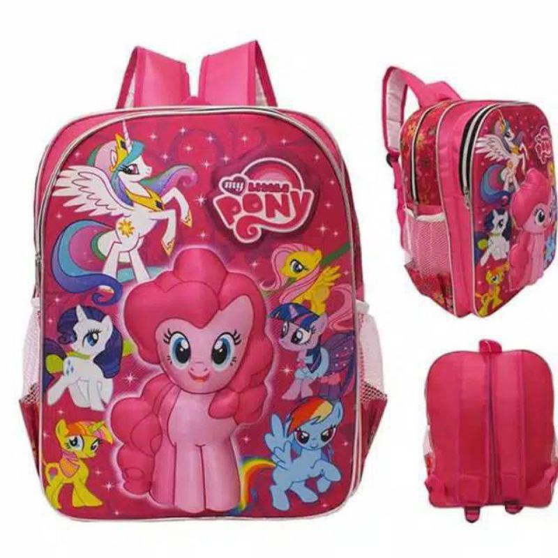 Tas Little pony emboss - tas ransel anak - tas anak