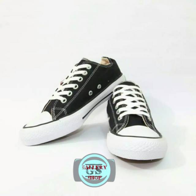 Sepatu Converse Classic Allstar Import Vietnam Black White Sneakers Kado Hadiah Cewek Cowok Murah