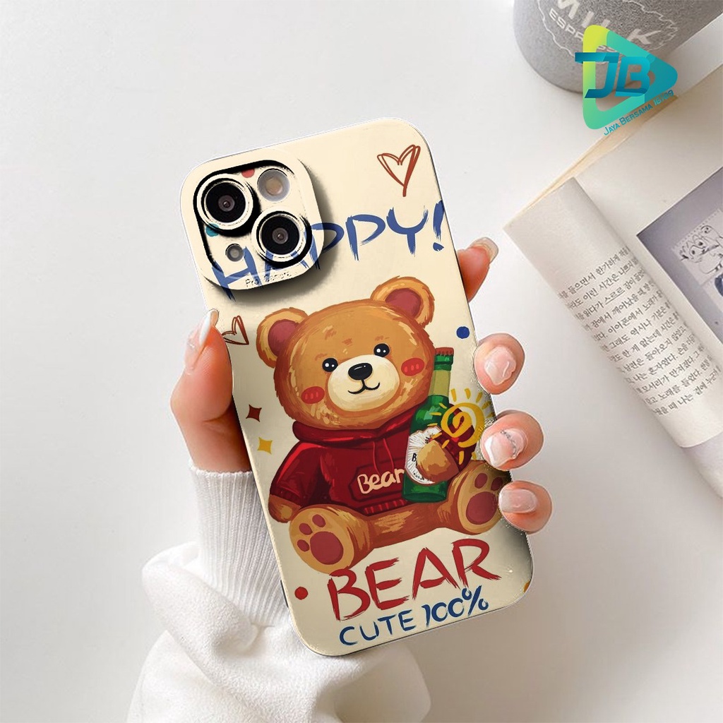 SOFTCASE PROCAMERA CUSTOM HAPPY BEAR OPPO VIVO SAMSUNG REALME XIAOMI IPHONE INFINIX FOR ALL TYPE JB5731
