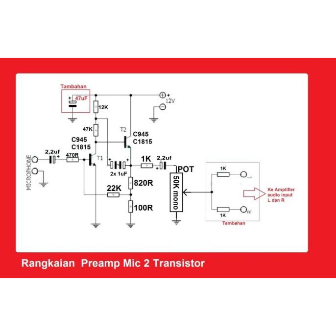 Pcb Preamp Mic 2 Transistor Nivic00 Diminati Banget