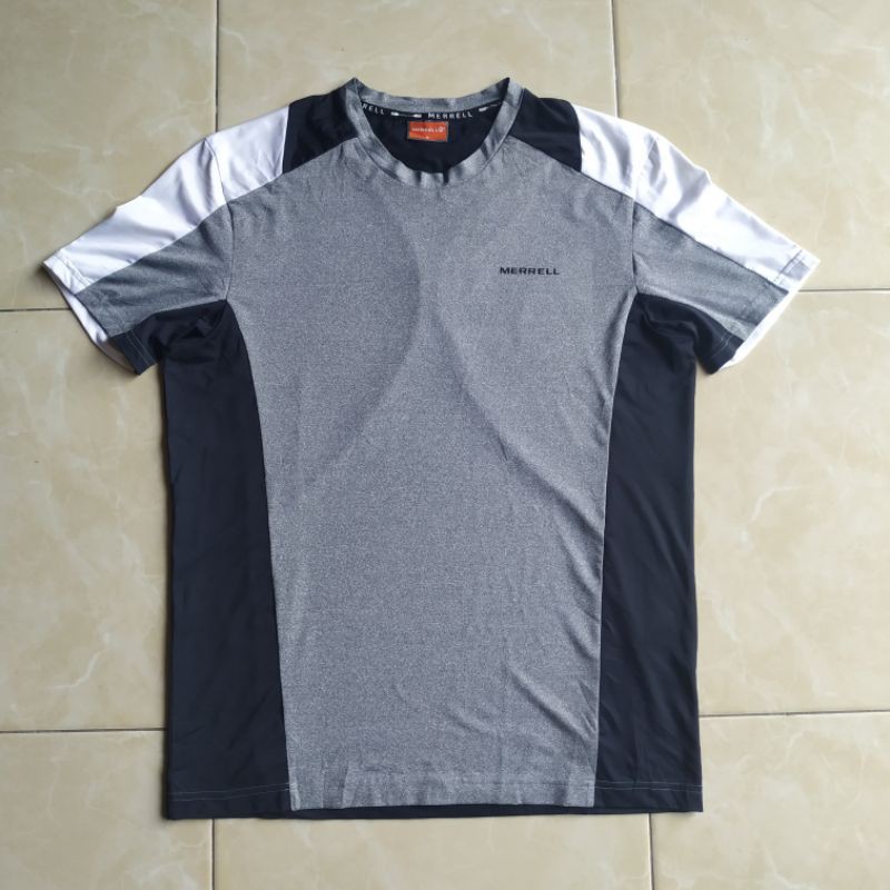 MERRELL Baju Jersey Kaos Baselayer Olahraga Outdoor Gunung Sepeda Running Quickdry