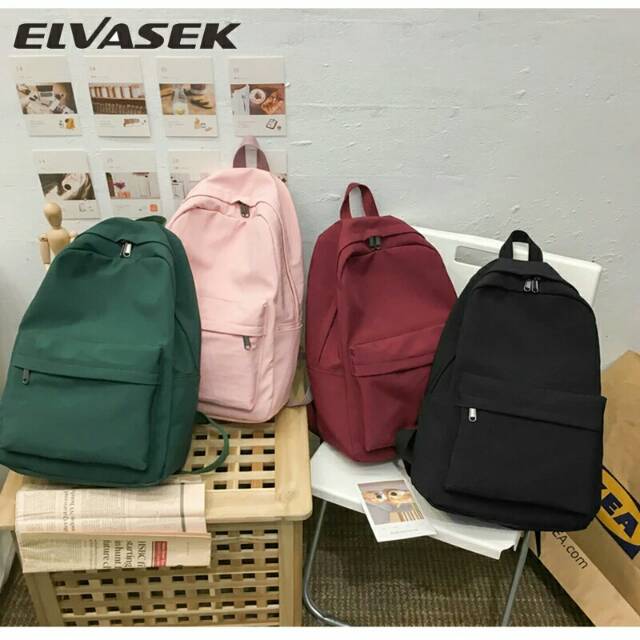 JS_Tas Anak sekolah SD Baby Bag Tas Ransel Anak Sekolah Karakter perempuan Tas Karakter Polos