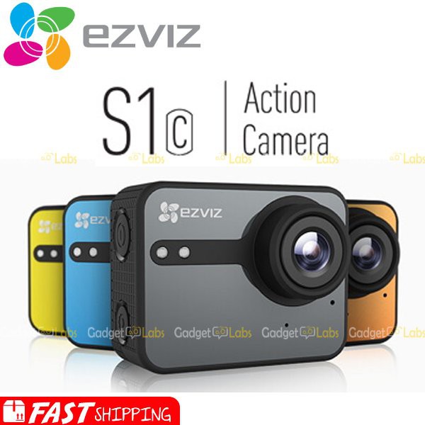 Termurah               EZVIZ S1C Waterproof Action Camera FULL HD Touch Screen LCD