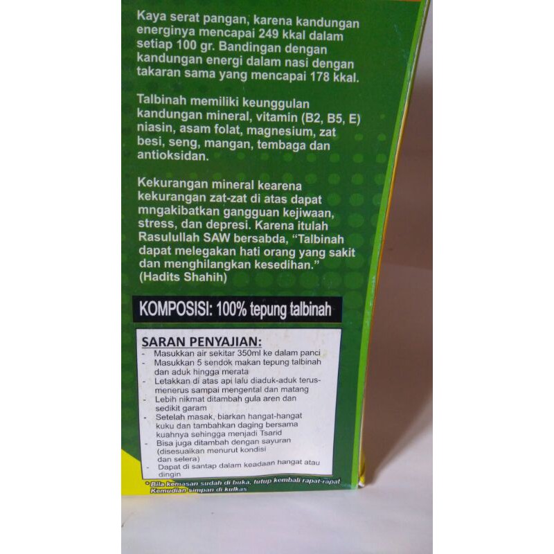 

tepung talbinah