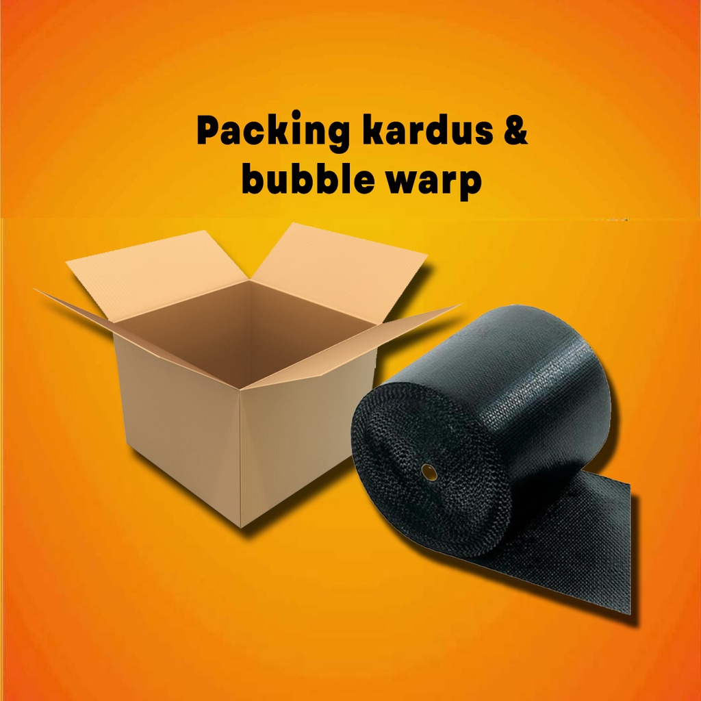 

Packing Tambahan Box Kardus & Bubble Wrap Untuk Pengiriman