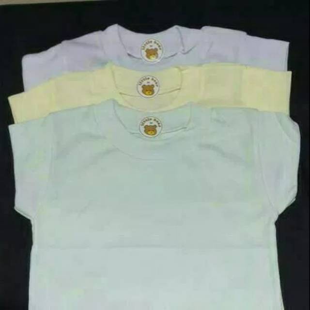 Kaos oblong anak bayi tipis pendek polos warna little bear bentata halus adem BACA DESKRIPSI LENGKAP