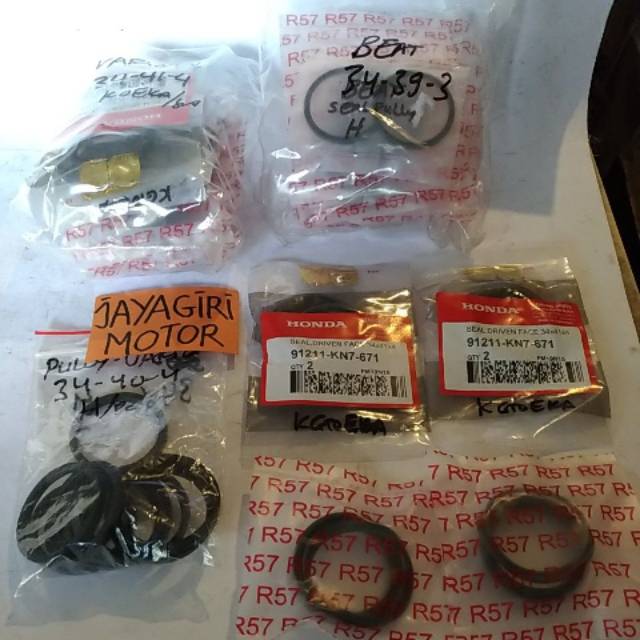 Seal Pully + Oring Honda Beat Vario FI R57 Genuine Ori OEM 34x39x3 34x40x4 34x41x4 Driven Face Motor