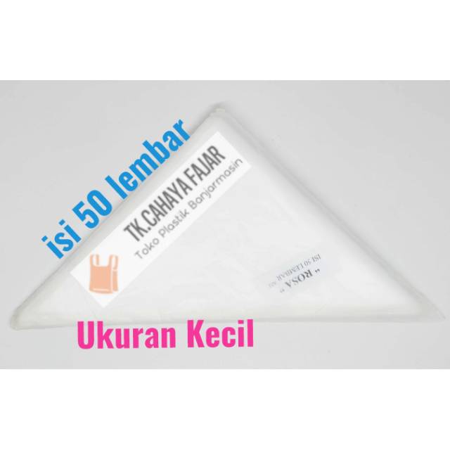 Plastik segitiga Piping Bag KECIL ROSA isi 50