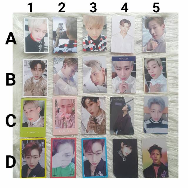 GOT7 Bambam Photocard Miracle Present You & Me Arrival Eyes on You eoy 7for7 turbulence PC