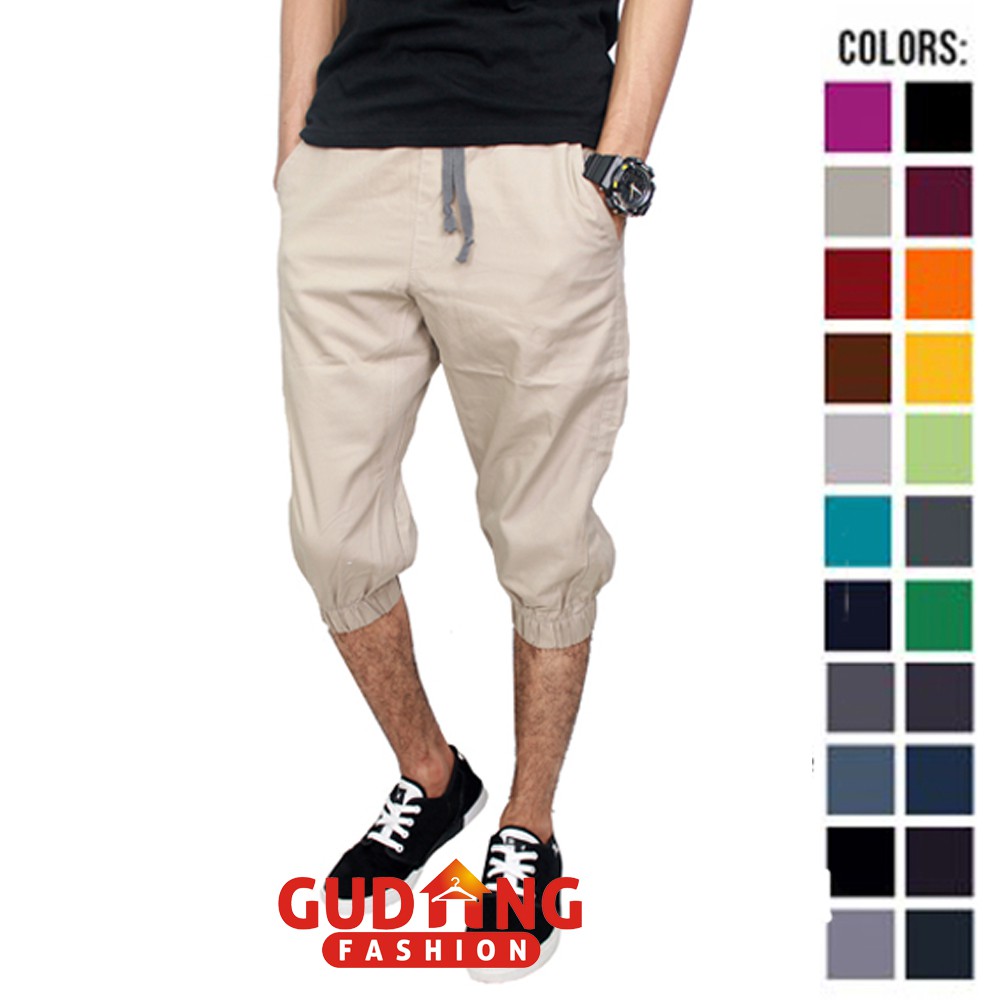 Celana Jogger Pendek Cowok - Banyak Pilihan Warna CLN (COMB)