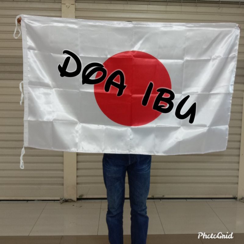 

best seller bendera JEPANG bahan satin 90cm x 135cm