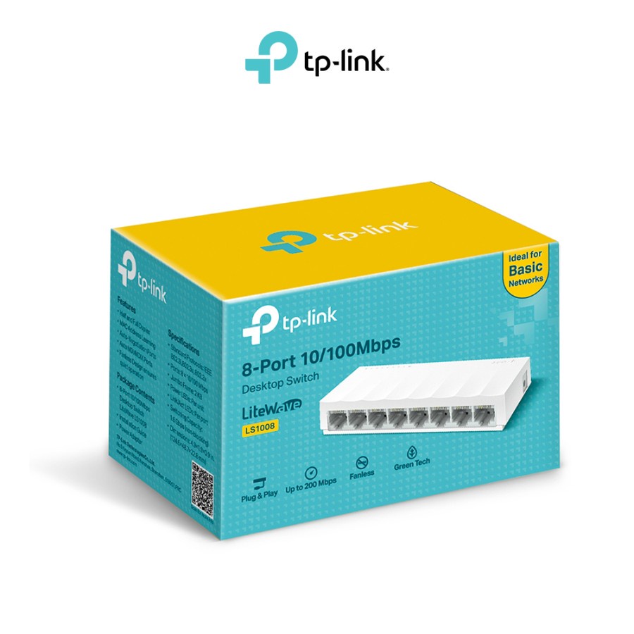 TP-LINK LS1008 8-Port 10/100Mbps Desktop Switch