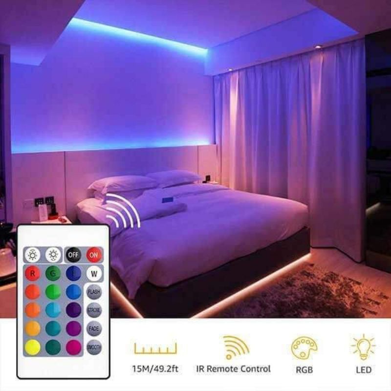 Lampu Kamar Aesthetic Hiasan Dekorasi Dinding Kamar Tidur Motor Mobil LED Strip Lamp Aesthetic
