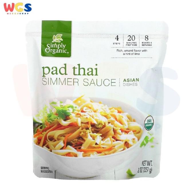 

Simply Organic Pad Thai Simmer Sauce Asiah Dishes 8oz 227g