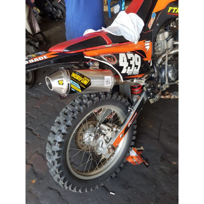 knalpot racing honda crf 150 norifumi rocket 4 kompetisi