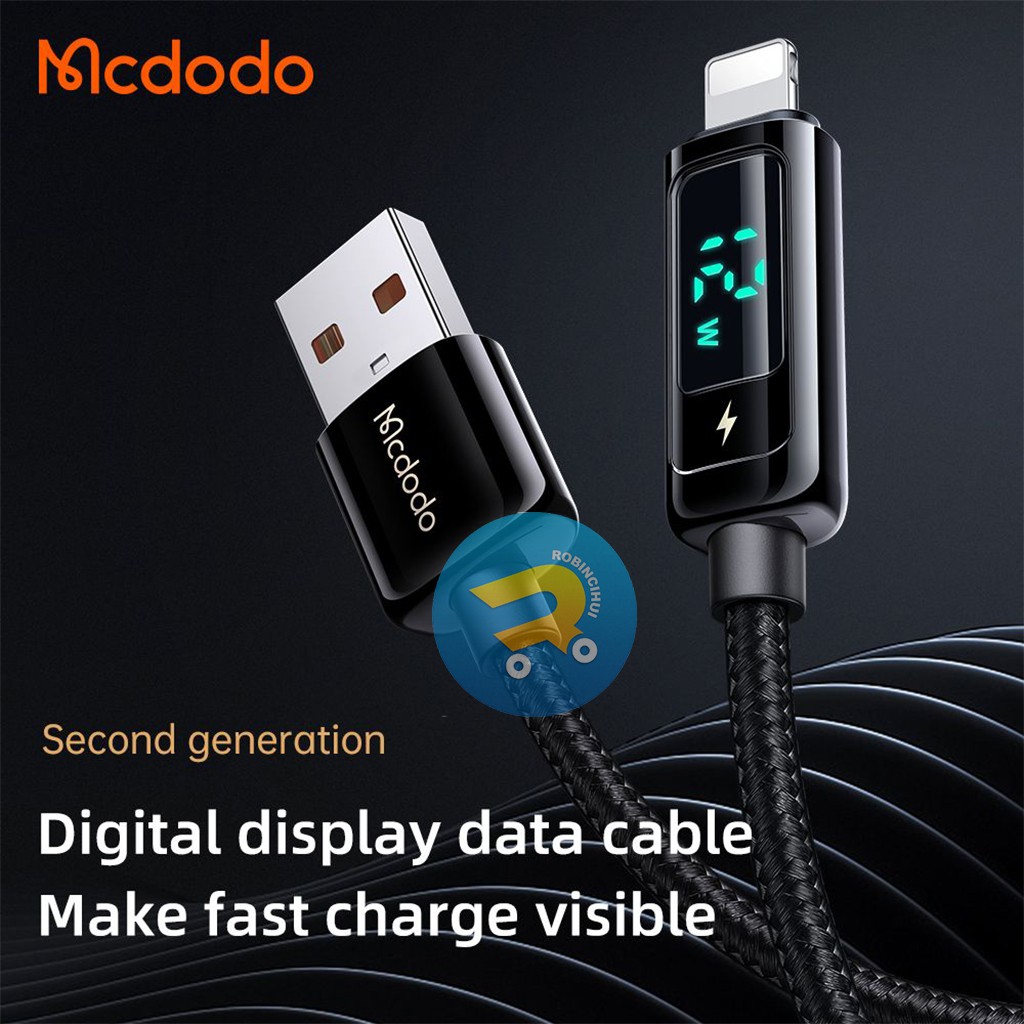 MCDODO Kabel Lightning Digital Display Pro Fast Charging 3A - Charger - Kabel Data Fast Charging - Charger Fast Charging –  Lightning Fast Charging - Kabel Charger ORIGINAL