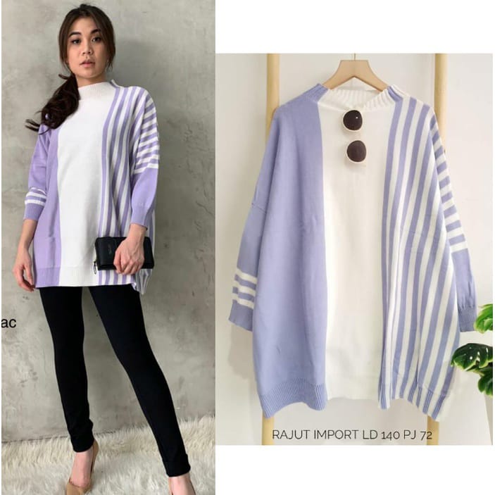 Zelline Official Mango Rajut Blouse Terbaru