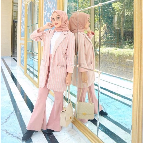 Sovi Set Blazer Wanita Salur Vivaldi Fashion