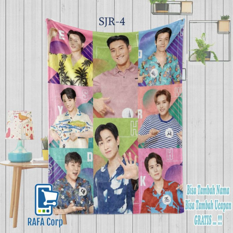 Super junior - selimut super junior - selimut kpop super junior - selimut custom super junior