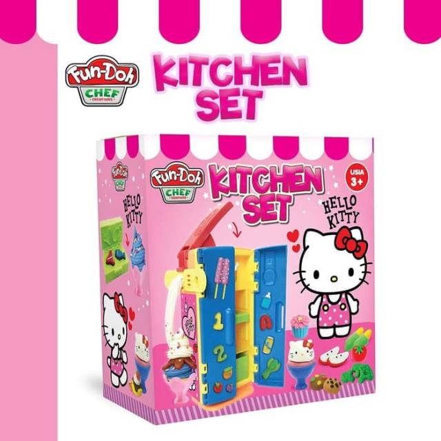 FUNDOH KITCHEN SET X HELLO KITTY KODE 28158. SY0306 S1