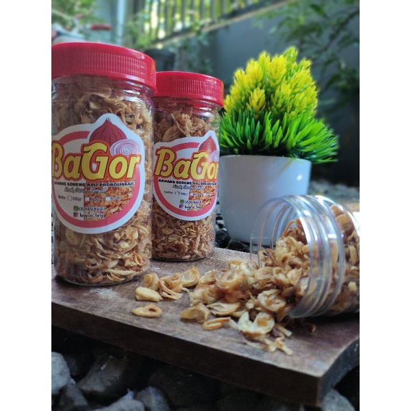 

Bawang goreng murah Probolinggo Brambang goreng Ekonomis Murah kemasan botol 200ml Grade A super