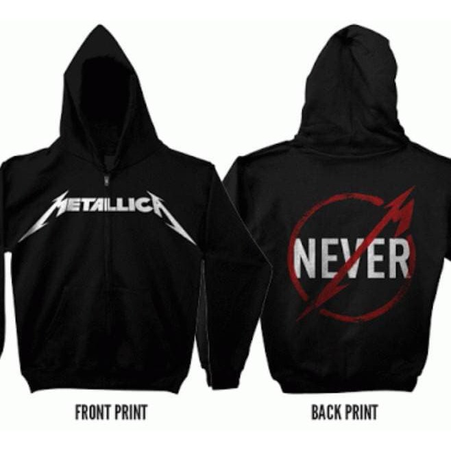 metallica zipper hoodie