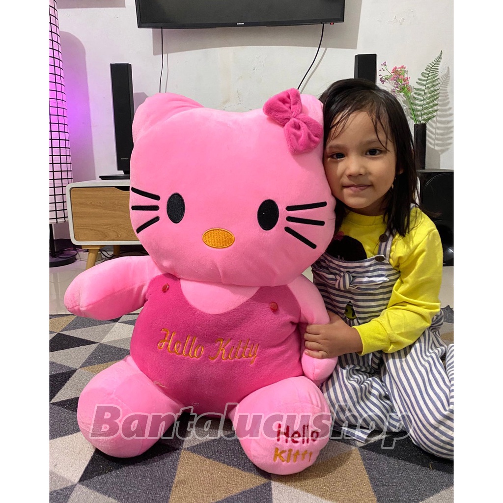 Boneka Hello kitty Jumbo Bahan Velboa Halus BIG SIZE