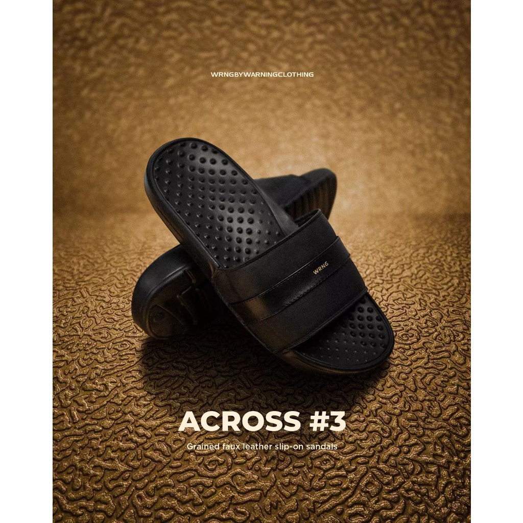 WARNING CLOTHING "ACROSS#3" SANDAL SLIDE  TERBARU HOOPS BANJARMASIN