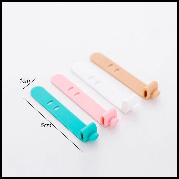 

Cable Organizer Tape Kabel Penjepit Organizer Silicone Windertape 4Pcs