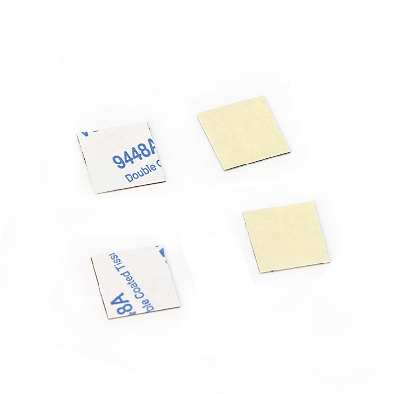Cre 50Pcs 14 * 14mm Heatsink Thermal Double Side Adhesive Tape Sticker Untuk Layar CPU