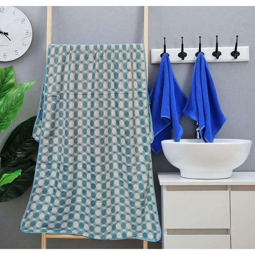 12.12 TEBUS MURAH 1 PCS  HANDUK MICROFIBER DEWASA UK 70 X 140 CM NEW MOTIF