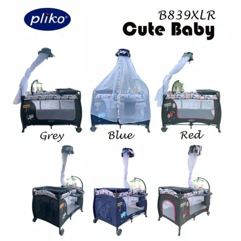BOX BAYI PLIKO D CUTE BABY 839 XLR | BABY BOX PLIKO | TEMPAT TIDUR BAYI MULTIFUNGSI | RANJANG BAYI /