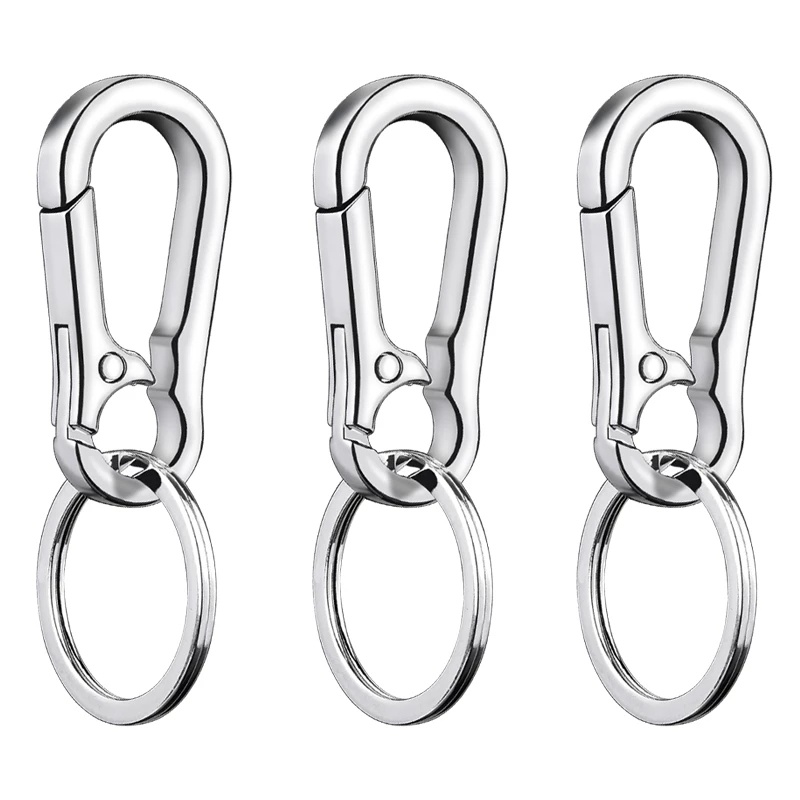 Gantungan Kunci Carabiner Anti Hilang Bahan metal Untuk Outdoor