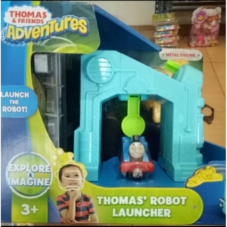 ORIGINAL BY FISHER PRICE THOMAS ROBOT LAUNCHER MAINAN ANAK BRANDED
