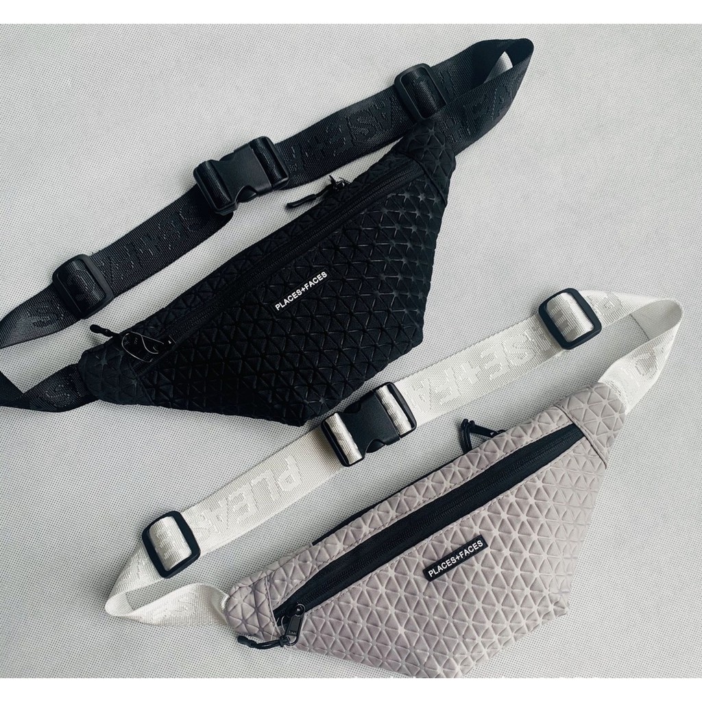 WAISTBAG PLACES AND FACES PALACE TRIANGLE / TAS DADA / IMPORT / TAS SELEMPANG