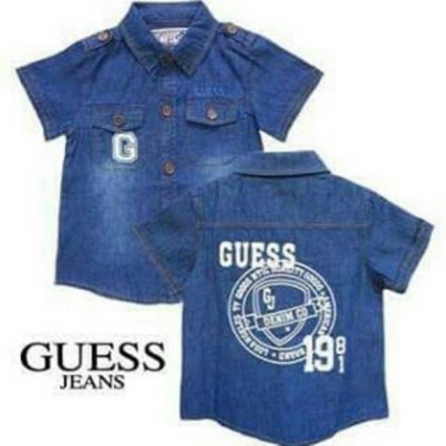 Kemeja guess denim