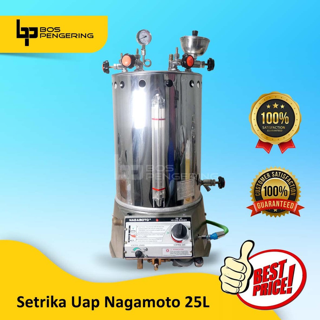 Boiler Setrika Uap Laundry Nagamoto Kapasitas 25 Liter