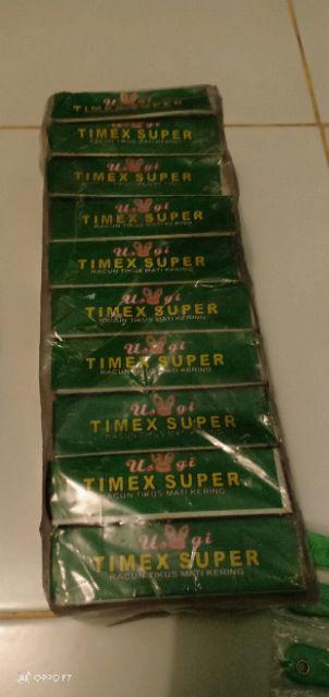 Racun Tikus Timex Super Ampuh Kemasan 1 Box Isi 10 Sachet