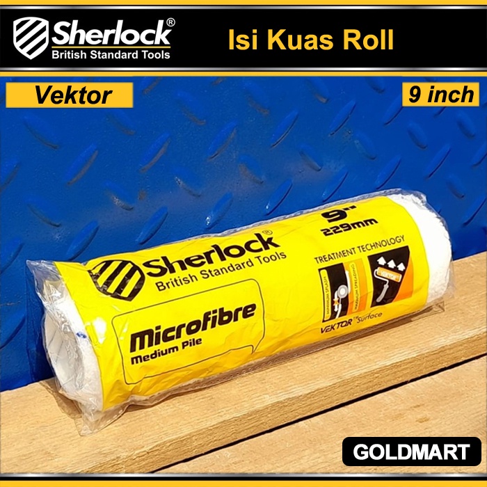 Refill Kuas Roll / Isi Sherlock Kuas roll Vektor 9 inch