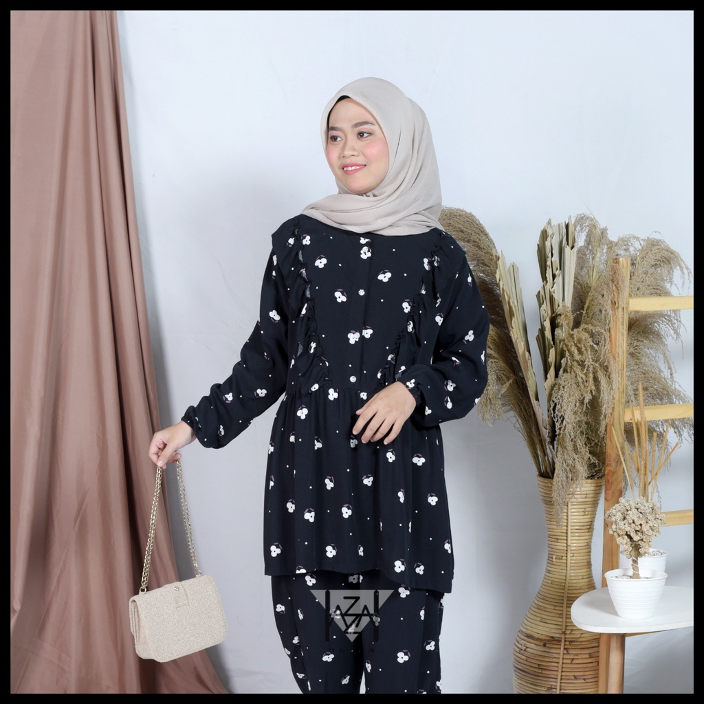 Baju Pajamas Piyama Set Wanita Lengan Panjang Salsa