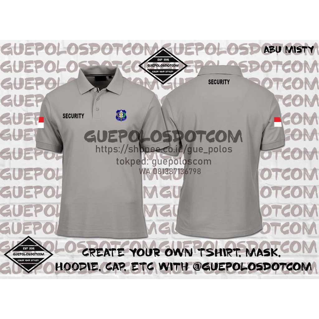 KAOS POLO POLO SHIRT SECURITY - Poloshirt Security - Kaos security - Kaos satpam - Polo satpam -RADS