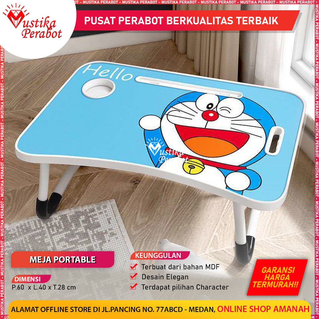 Meja Laptop Portable Character Doraemon