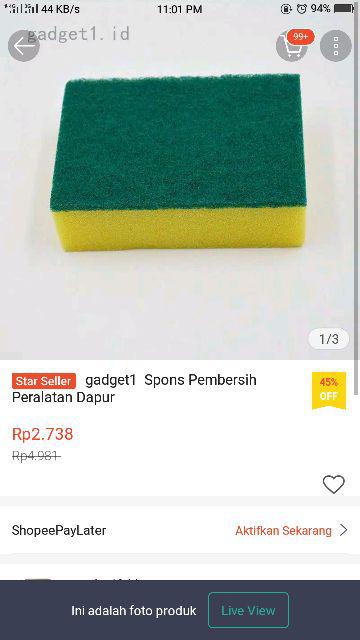Gadget1  Spons Pembersih Peralatan Dapur