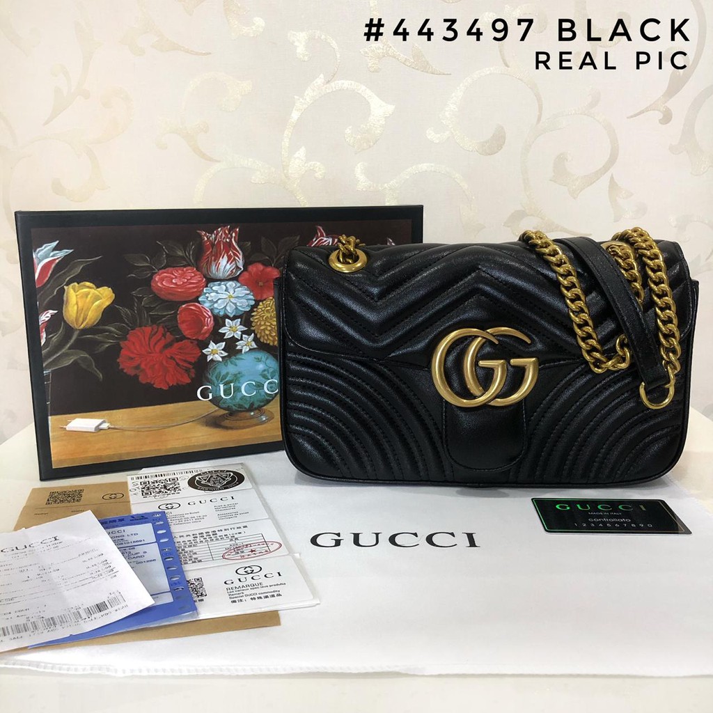CAHAYA AMANAH GUCCI Leather GG Marmont 