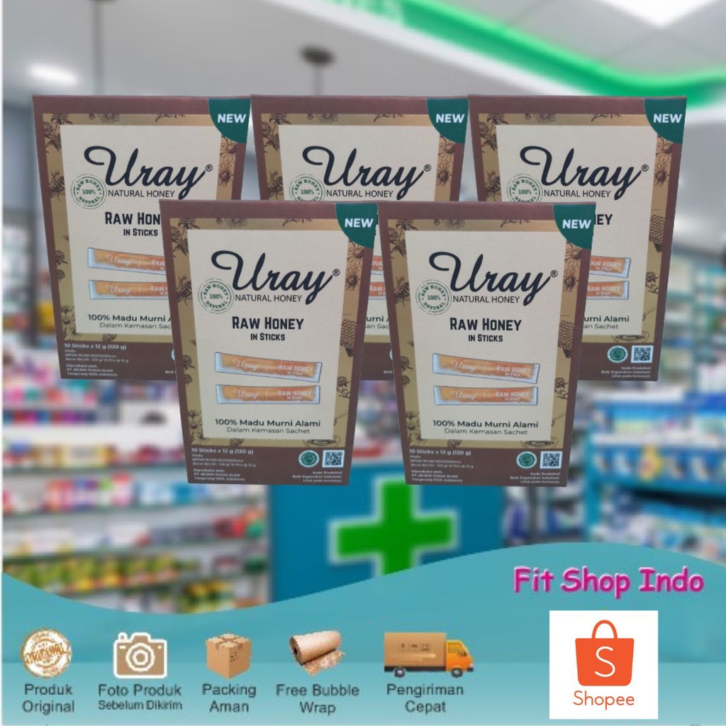 

Madu Uray Raw Honey In Sticks Isi 10 pcs
