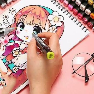 

❀ TouchCool Marker Set 30PCS Spidol Warna Warni Profesional Menggambar ♪