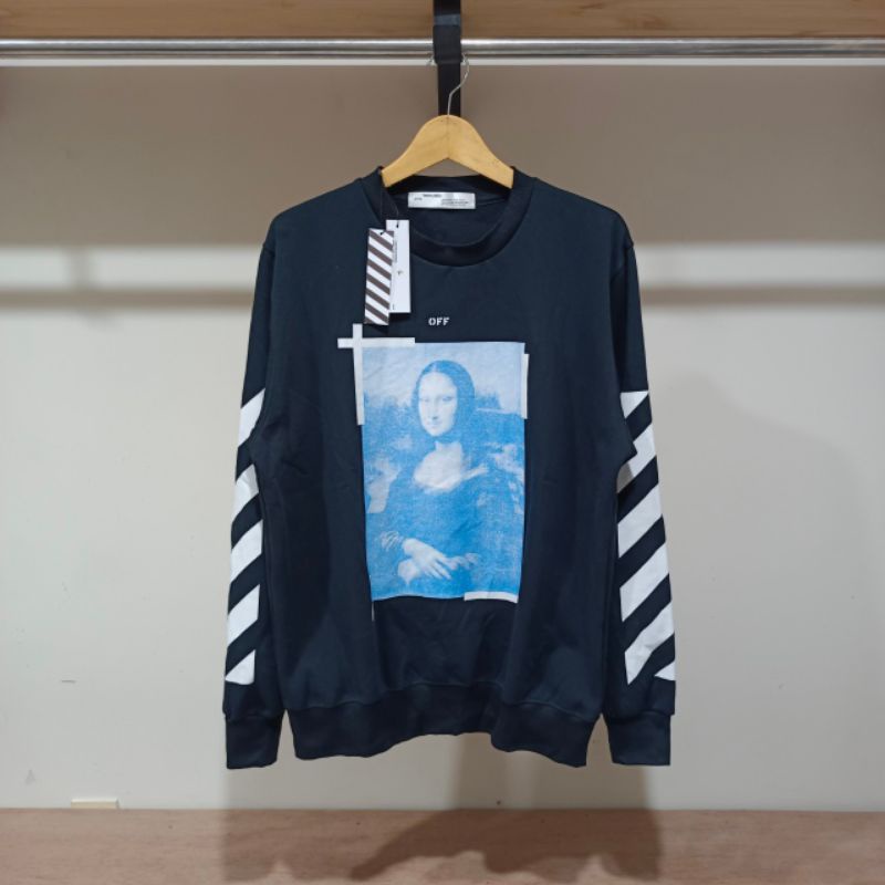 Crew neck Hoodie Off White Monalisa Logo Poto Premium Quality Unisex