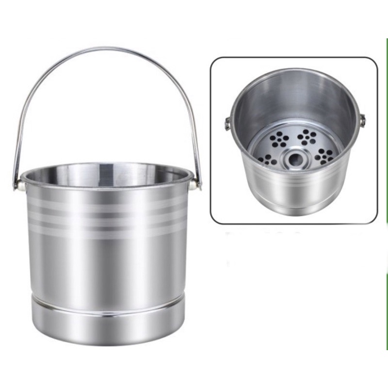 Stainless Steel Ice Bucket (Bonus Tong)