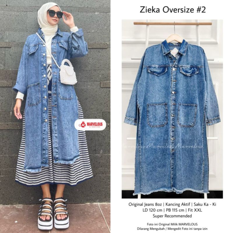 ZIEKA TUNIK JEANS BY MARVELOUS