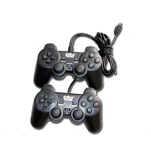 Welcom Game Pad , Joystick Double Getar Hitam